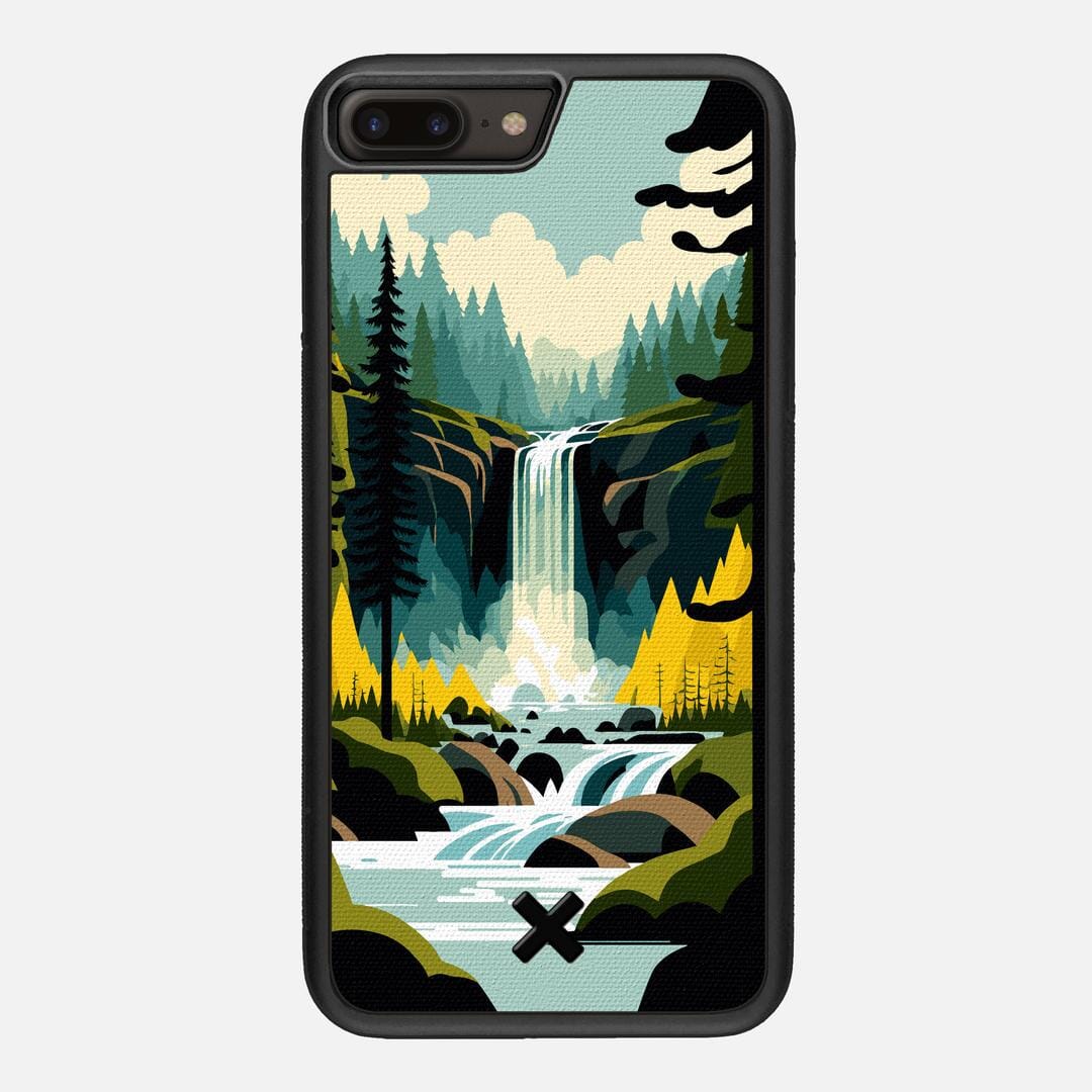 Cascade Case for the Apple iPhone 8 Plus featuring a UV Printed Cotton Canvas backer with the Keyway X Mark#Phone Model_iPhone 8 Plus