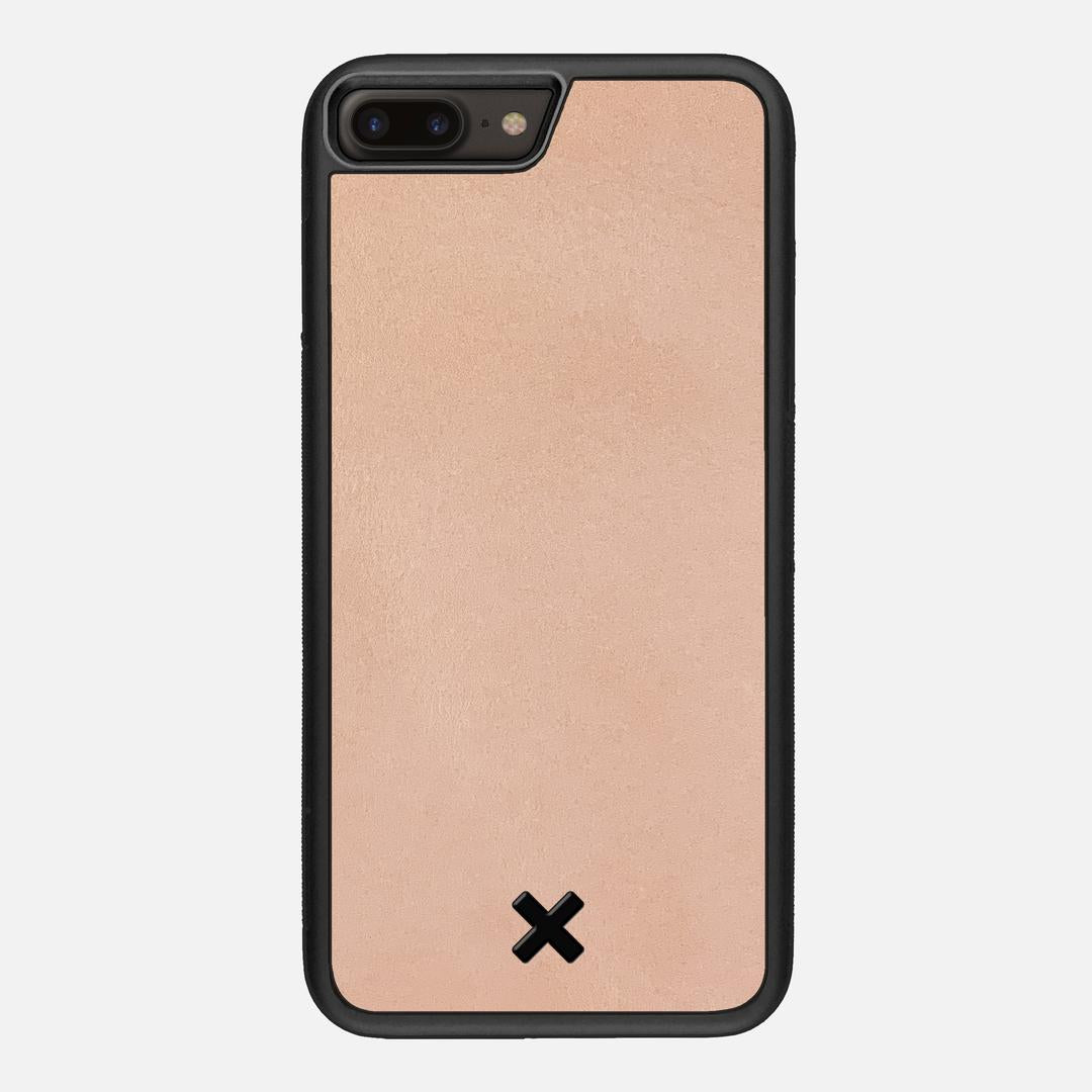 Natural Leather Case for the Apple iPhone 8 Plus featuring a Genuine Leather backer with the Keyway X Mark#Phone Model_iPhone 8 Plus