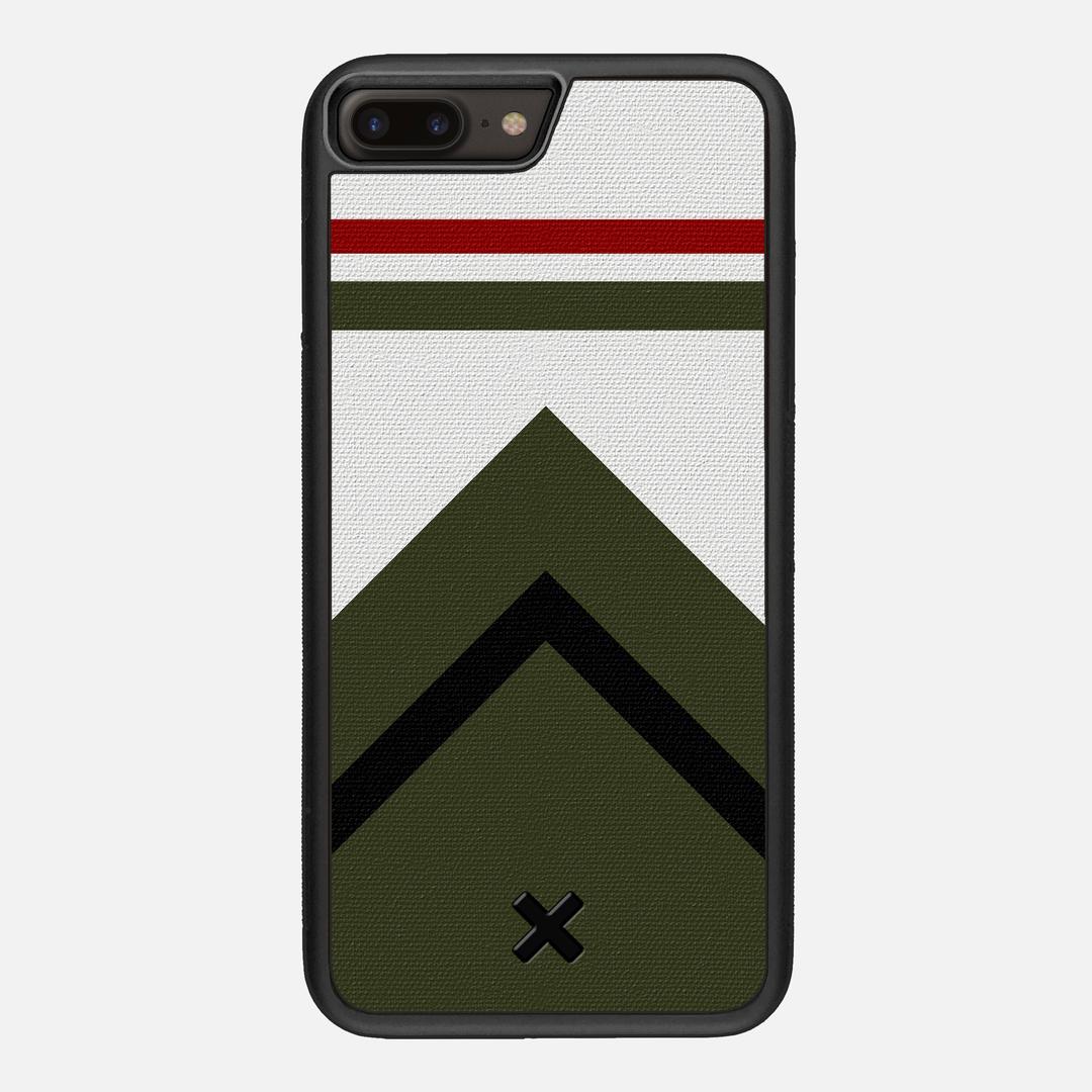 Peak Case for the Apple iPhone 8 Plus featuring a UV Printed Cotton Canvas backer with the Keyway X Mark#Phone Model_iPhone 8 Plus