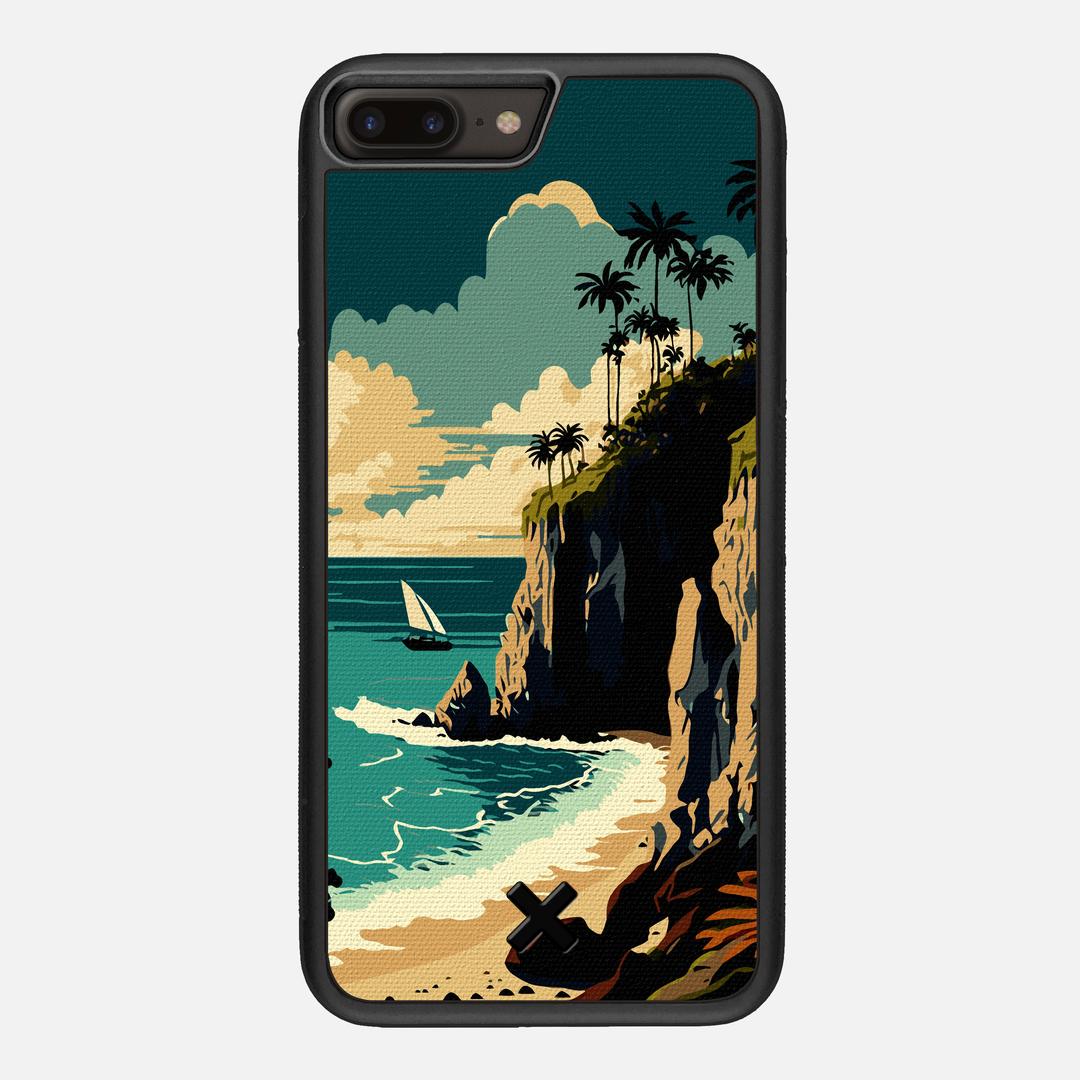 Seaside Case for the Apple iPhone 8 Plus featuring a UV Printed Cotton Canvas backer with the Keyway X Mark#Phone Model_iPhone 8 Plus