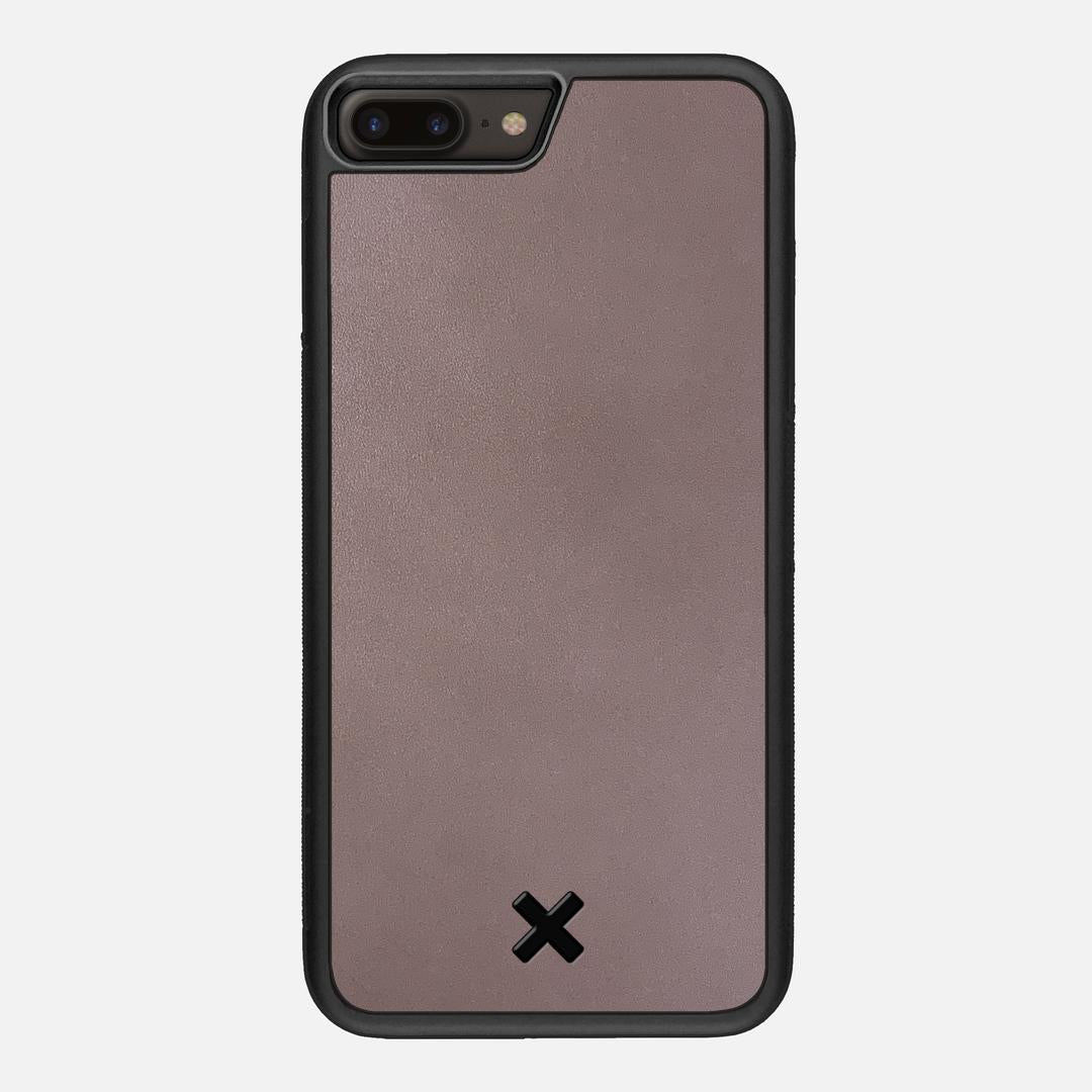 Slate Leather Case for the Apple iPhone 8 Plus featuring a Genuine Leather backer with the Keyway X Mark#Phone Model_iPhone 8 Plus