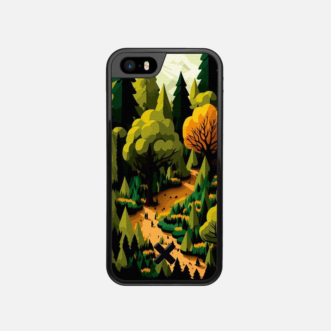 Evergreen Case for the Apple iPhone SE (2016) featuring a UV Printed Cotton Canvas backer with the Keyway X Mark#Phone Model_iPhone SE (2016)