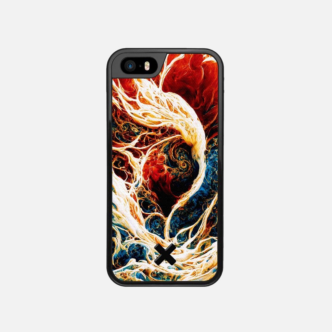 Evolve Case for the Apple iPhone SE (2016) featuring a UV Printed Cotton Canvas backer with the Keyway X Mark#Phone Model_iPhone SE (2016)