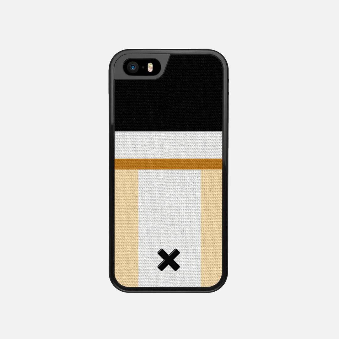 Isle Case for the Apple iPhone SE (2016) featuring a UV Printed Cotton Canvas backer with the Keyway X Mark#Phone Model_iPhone SE (2016)