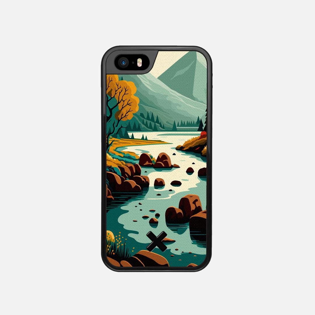 Sanctuary Case for the Apple iPhone SE (2016) featuring a UV Printed Cotton Canvas backer with the Keyway X Mark#Phone Model_iPhone SE (2016)