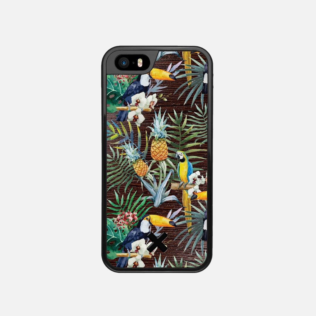 Tropic Case for the Apple iPhone SE (2016) featuring a UV Printed and Wenge Wood backer with the Keyway X Mark#Phone Model_iPhone SE (2016)