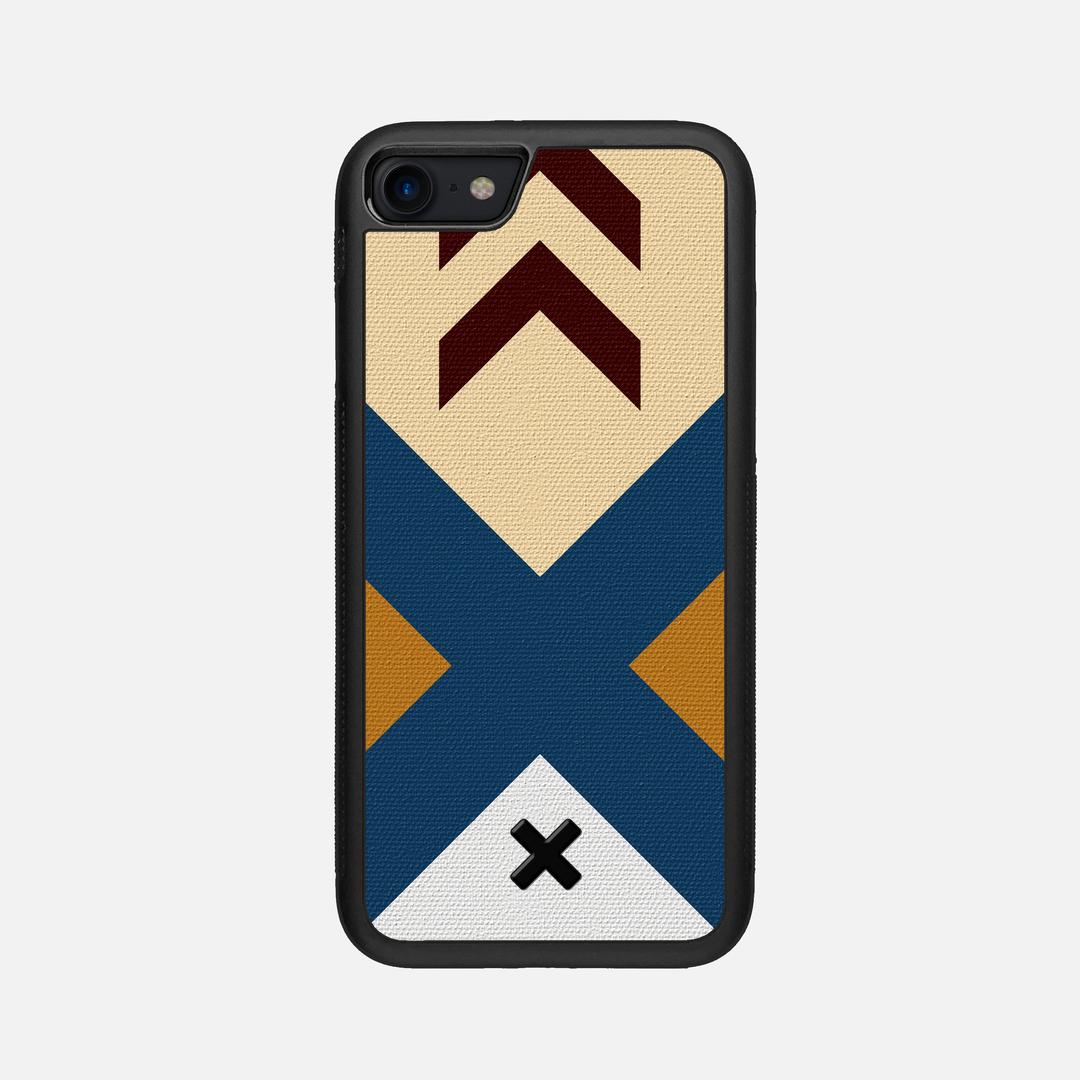Camp Case for the Apple iPhone SE (2020) featuring a UV Printed Cotton Canvas backer with the Keyway X Mark#Phone Model_iPhone SE (2020)