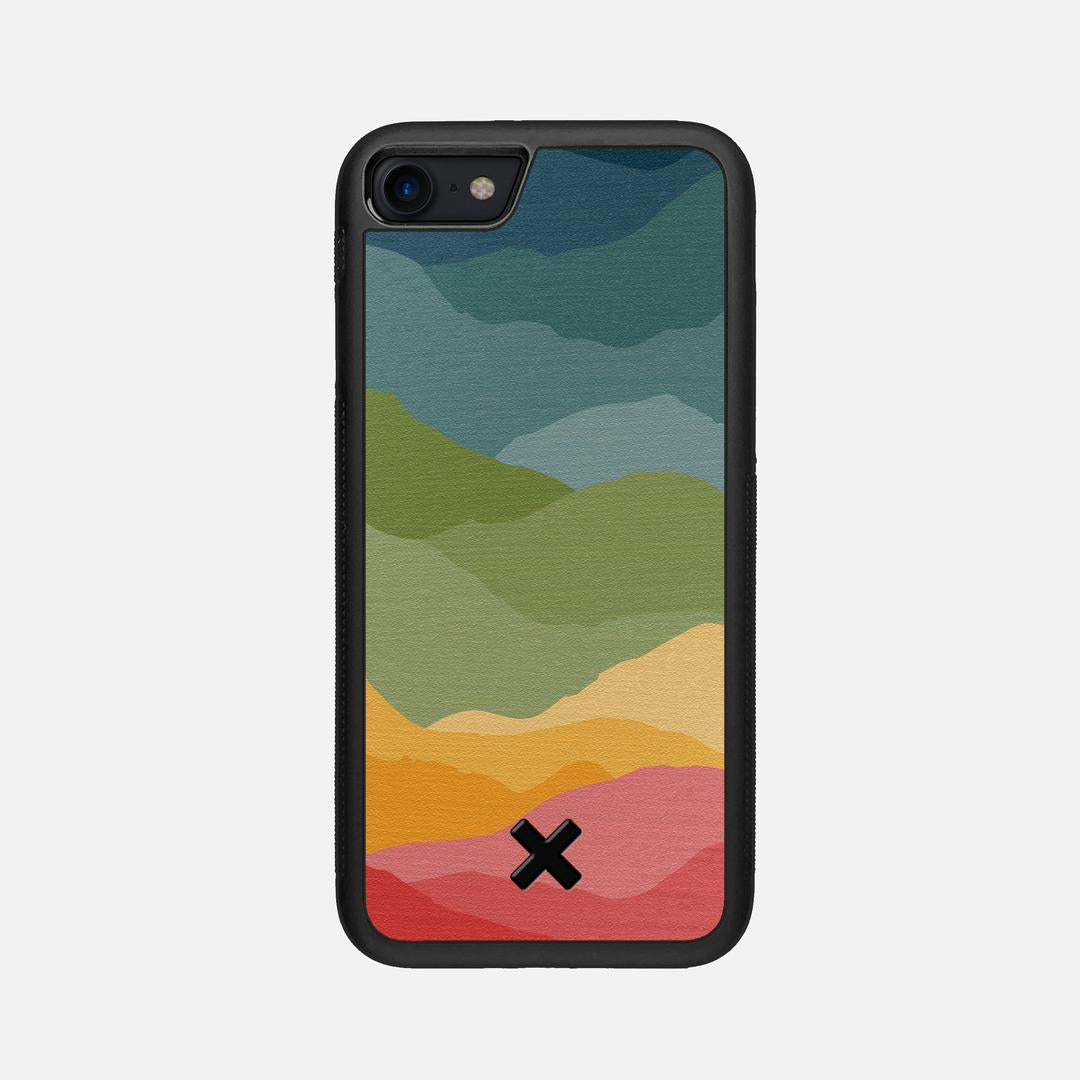 Gamut Case for the Apple iPhone SE (2020) featuring a UV Printed Wenge Wood backer with the Keyway X Mark#Phone Model_iPhone SE (2020)
