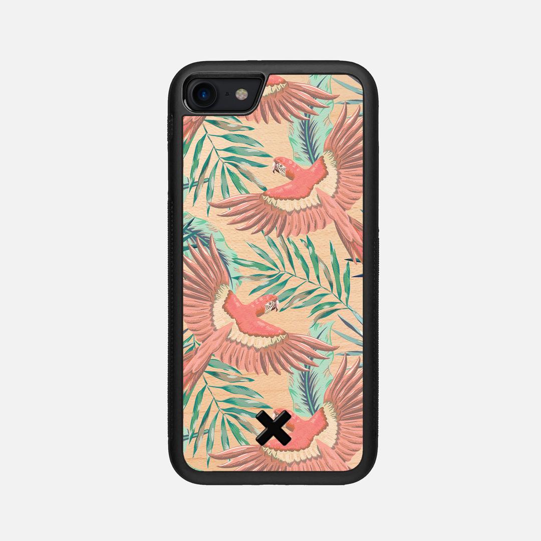 Paradise Case for the Apple iPhone SE (2020) featuring a UV Printed Maple Wood backer with the Keyway X Mark#Phone Model_iPhone SE (2020)