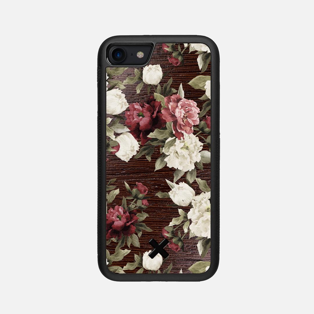 Rose Case for the Apple iPhone SE (2020) featuring a UV Printed Wenge Wood backer with the Keyway X Mark#Phone Model_iPhone SE (2020)