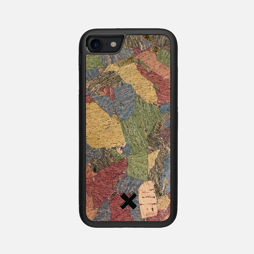 Terrazzo Cork Case for the Apple iPhone SE (2020) featuring a Genuine Cork backer with the Keyway X Mark#Phone Model_iPhone SE (2020)