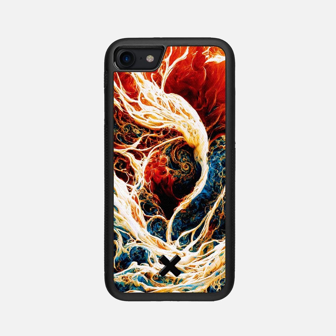 Evolve Case for the Apple iPhone SE (2022) featuring a UV Printed Cotton Canvas backer with the Keyway X Mark#Phone Model_iPhone SE (2022)