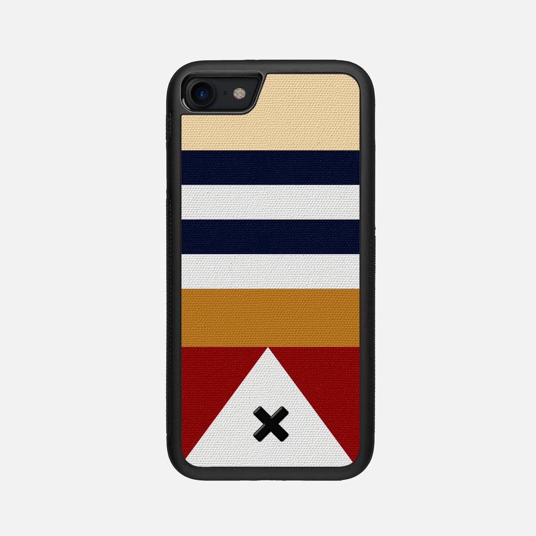 Lodge Case for the Apple iPhone SE (2022) featuring a UV Printed Cotton Canvas backer with the Keyway X Mark#Phone Model_iPhone SE (2022)