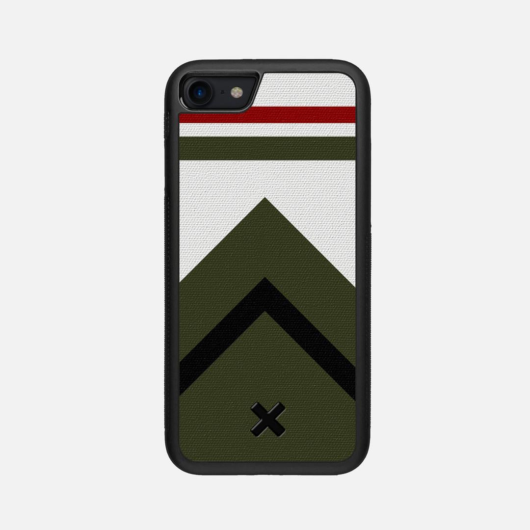 Peak Case for the Apple iPhone SE (2022) featuring a UV Printed Cotton Canvas backer with the Keyway X Mark#Phone Model_iPhone SE (2022)