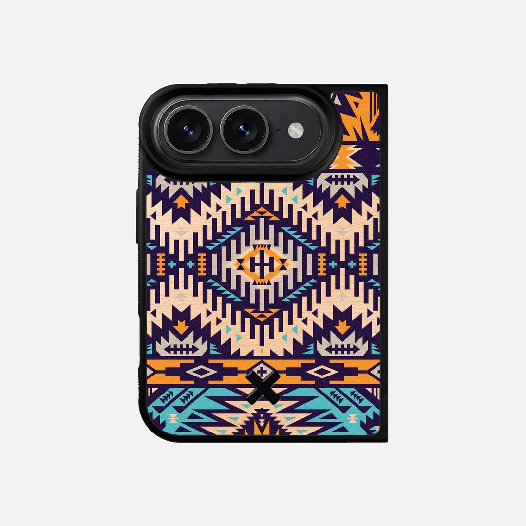 Aztec Case for the Apple iPhone Duo featuring a UV Printed Maple Wood backer with the Keyway X Mark#Phone Model_iPhone Duo