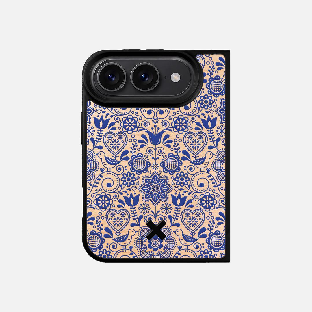 Bloom Case for the Apple iPhone Duo featuring a UV Printed Maple Wood backer with the Keyway X Mark#Phone Model_iPhone Duo