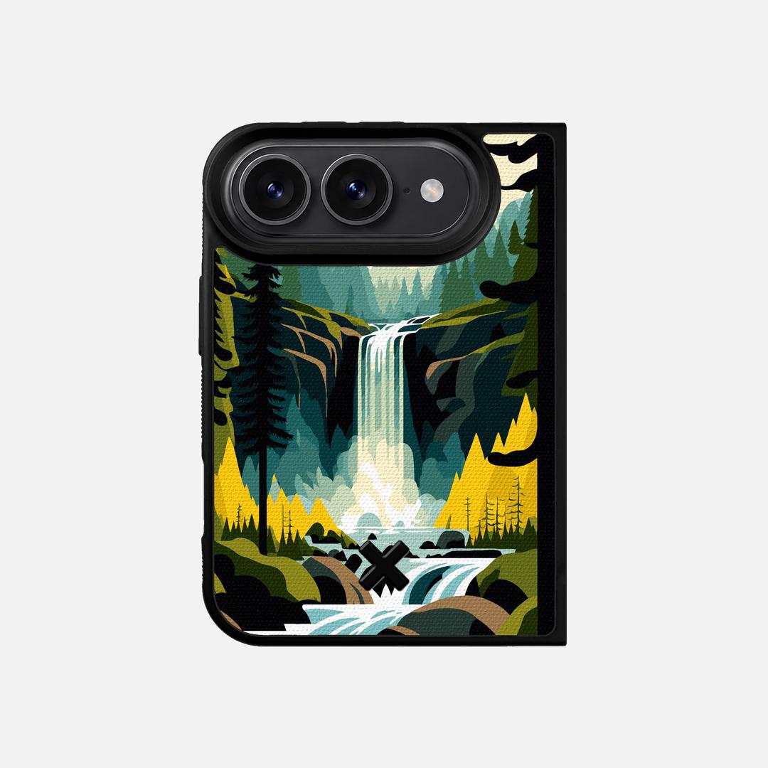 Cascade Case for the Apple iPhone Duo featuring a UV Printed Cotton Canvas backer with the Keyway X Mark#Phone Model_iPhone Duo