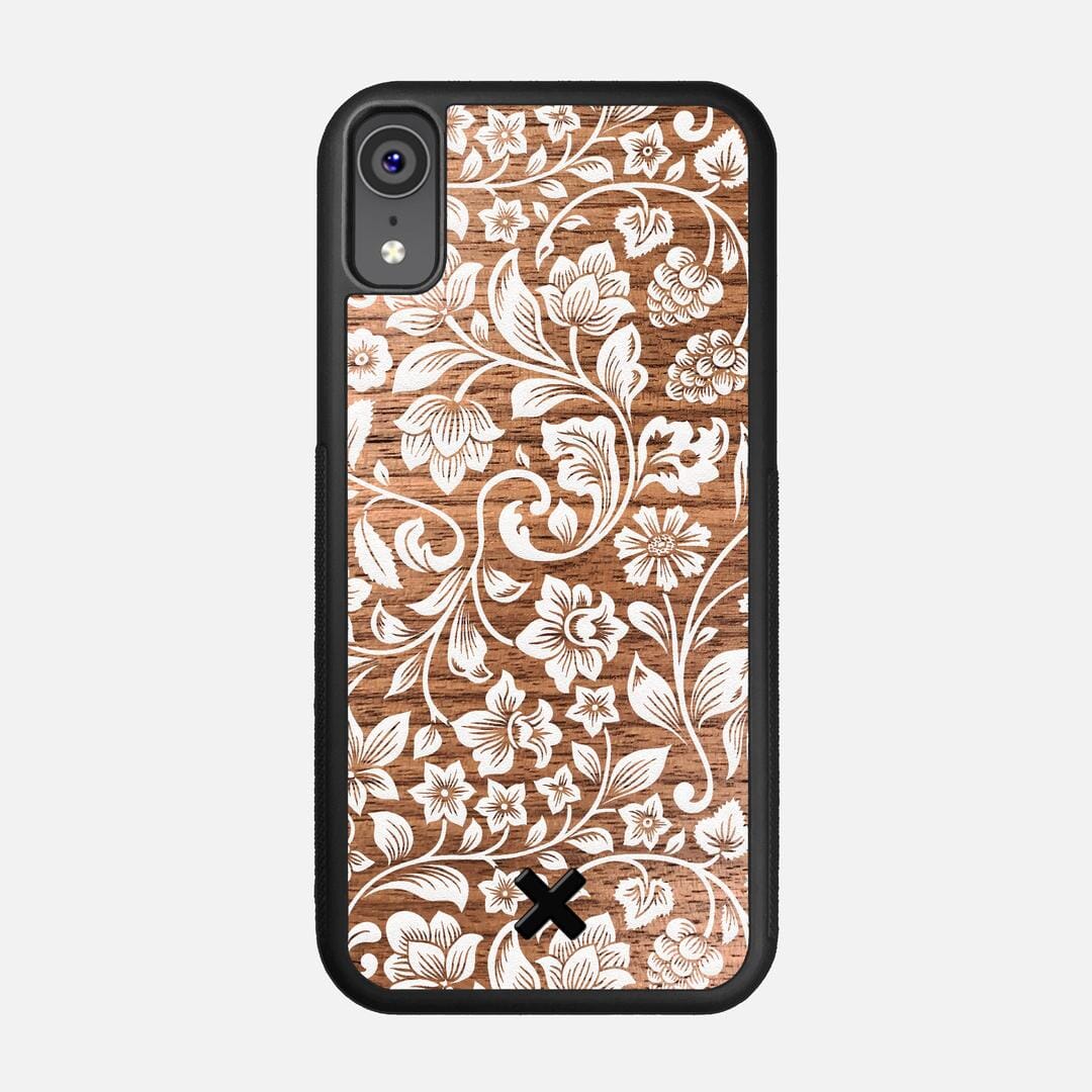 Blossom Case for the Apple iPhone XR featuring a UV Printed Walnut Wood backer with the Keyway X Mark#Phone Model_iPhone XR