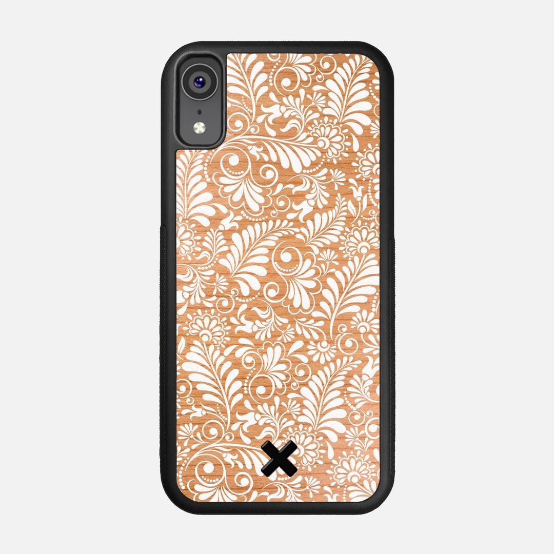 Botanica Case for the Apple iPhone XR featuring a UV Printed Cherry Wood backer with the Keyway X Mark#Phone Model_iPhone XR