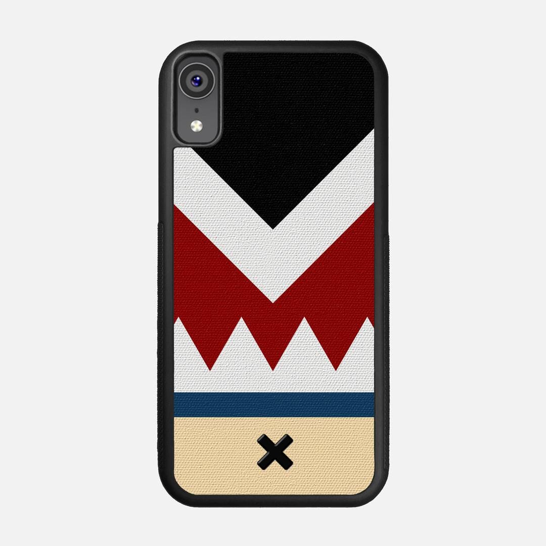 Cove Case for the Apple iPhone XR featuring a UV Printed Cotton Canvas backer with the Keyway X Mark#Phone Model_iPhone XR