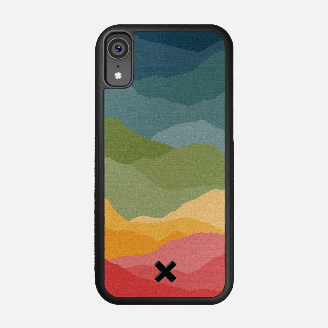 Gamut Case for the Apple iPhone XR featuring a UV Printed Wenge Wood backer with the Keyway X Mark#Phone Model_iPhone XR