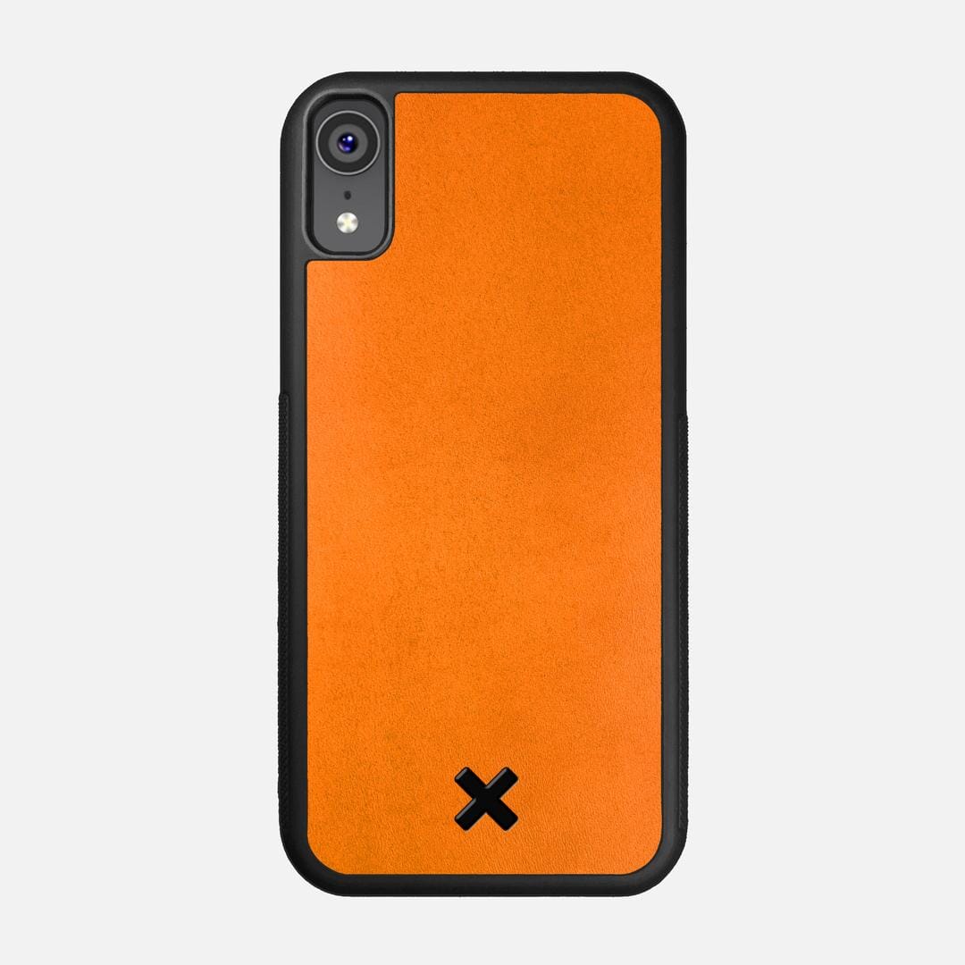 Honey Leather Case for the Apple iPhone XR featuring a Genuine Leather backer with the Keyway X Mark#Phone Model_iPhone XR
