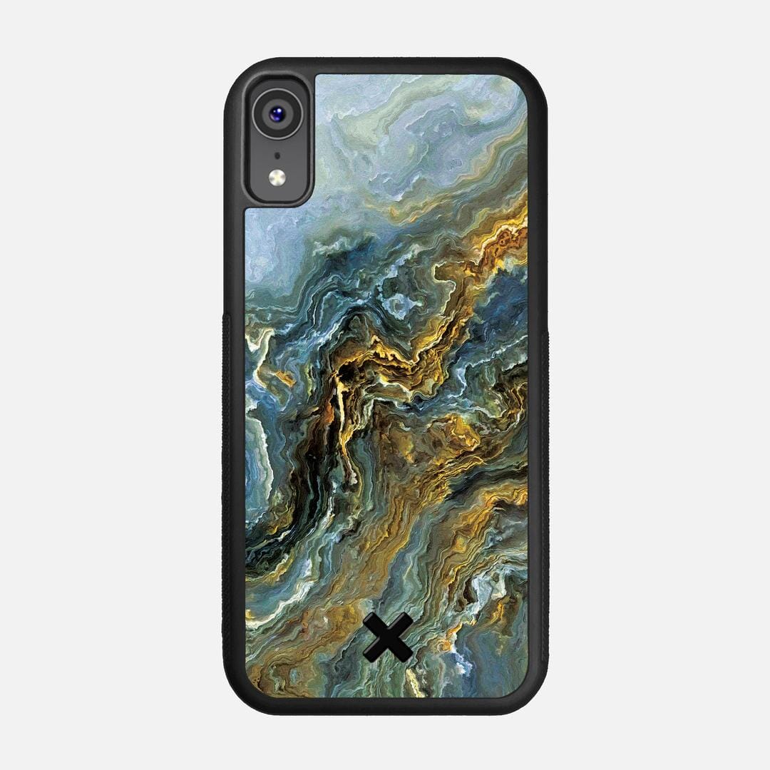 Indigo Case for the Apple iPhone XR featuring a UV Printed Wenge Wood backer with the Keyway X Mark#Phone Model_iPhone XR