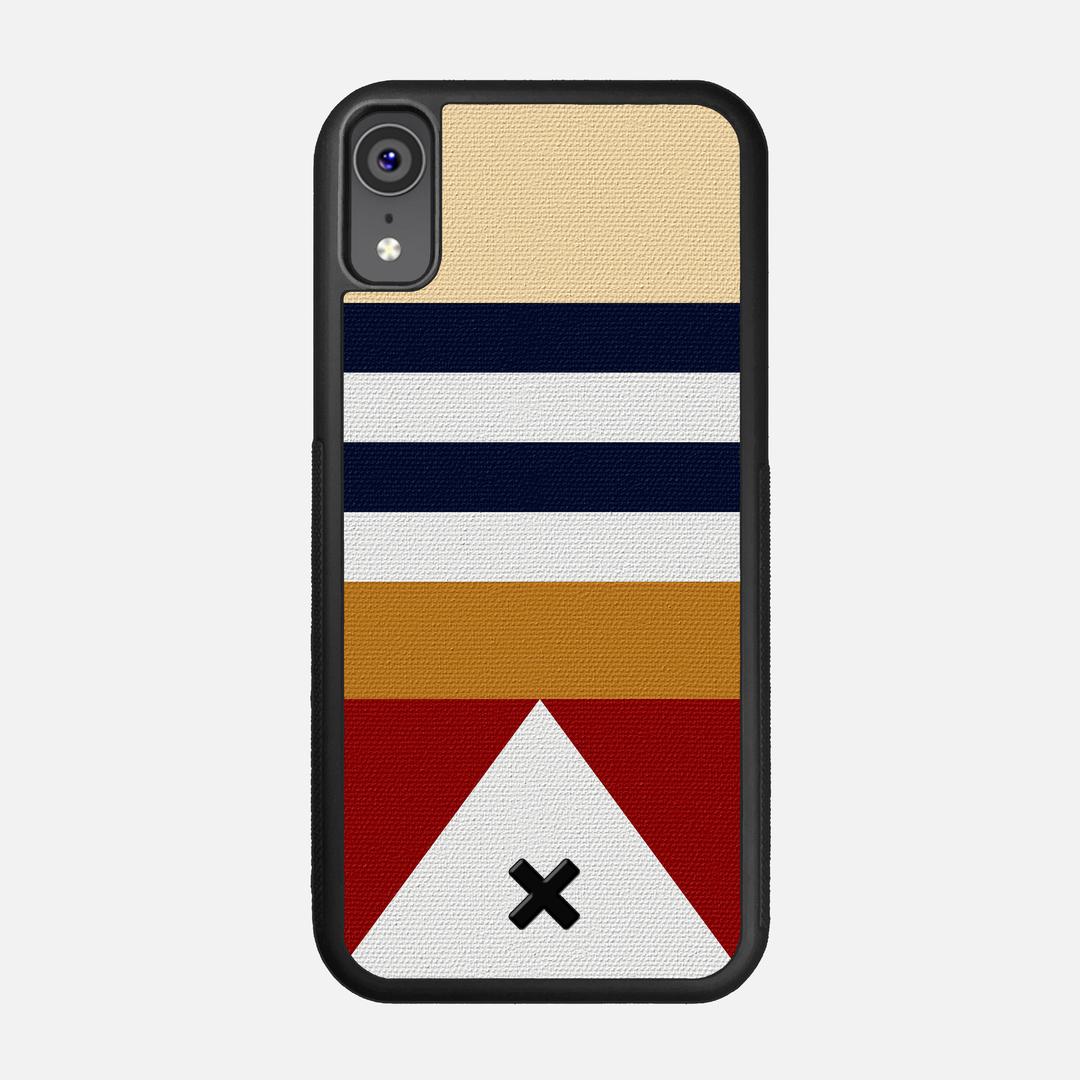 Lodge Case for the Apple iPhone XR featuring a UV Printed Cotton Canvas backer with the Keyway X Mark#Phone Model_iPhone XR
