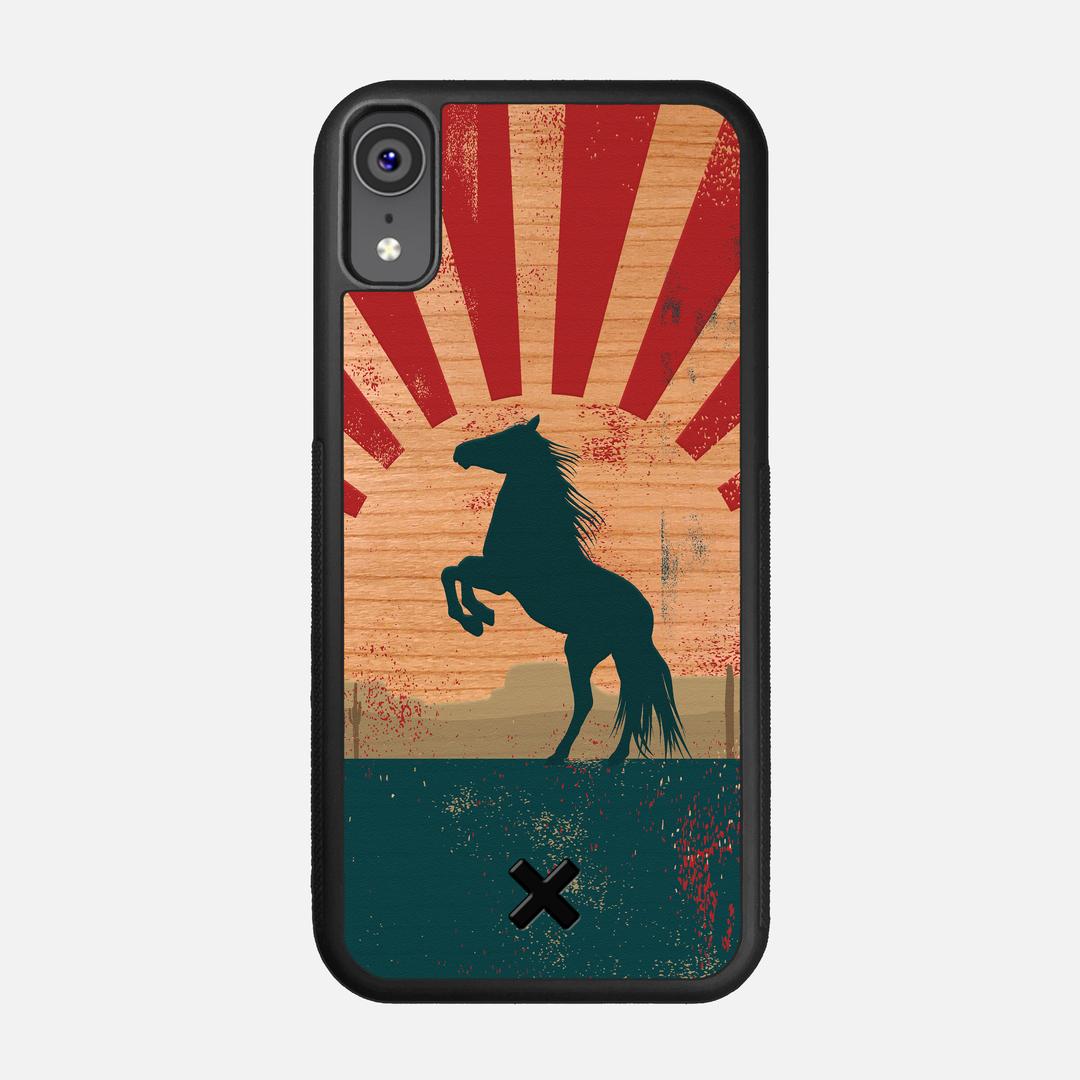 Mustang Case for the Apple iPhone XR featuring a UV Printed Cherry Wood backer with the Keyway X Mark#Phone Model_iPhone XR