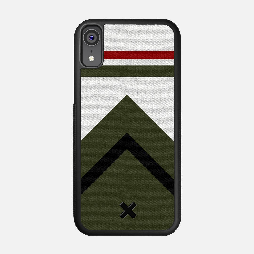 Peak Case for the Apple iPhone XR featuring a UV Printed Cotton Canvas backer with the Keyway X Mark#Phone Model_iPhone XR