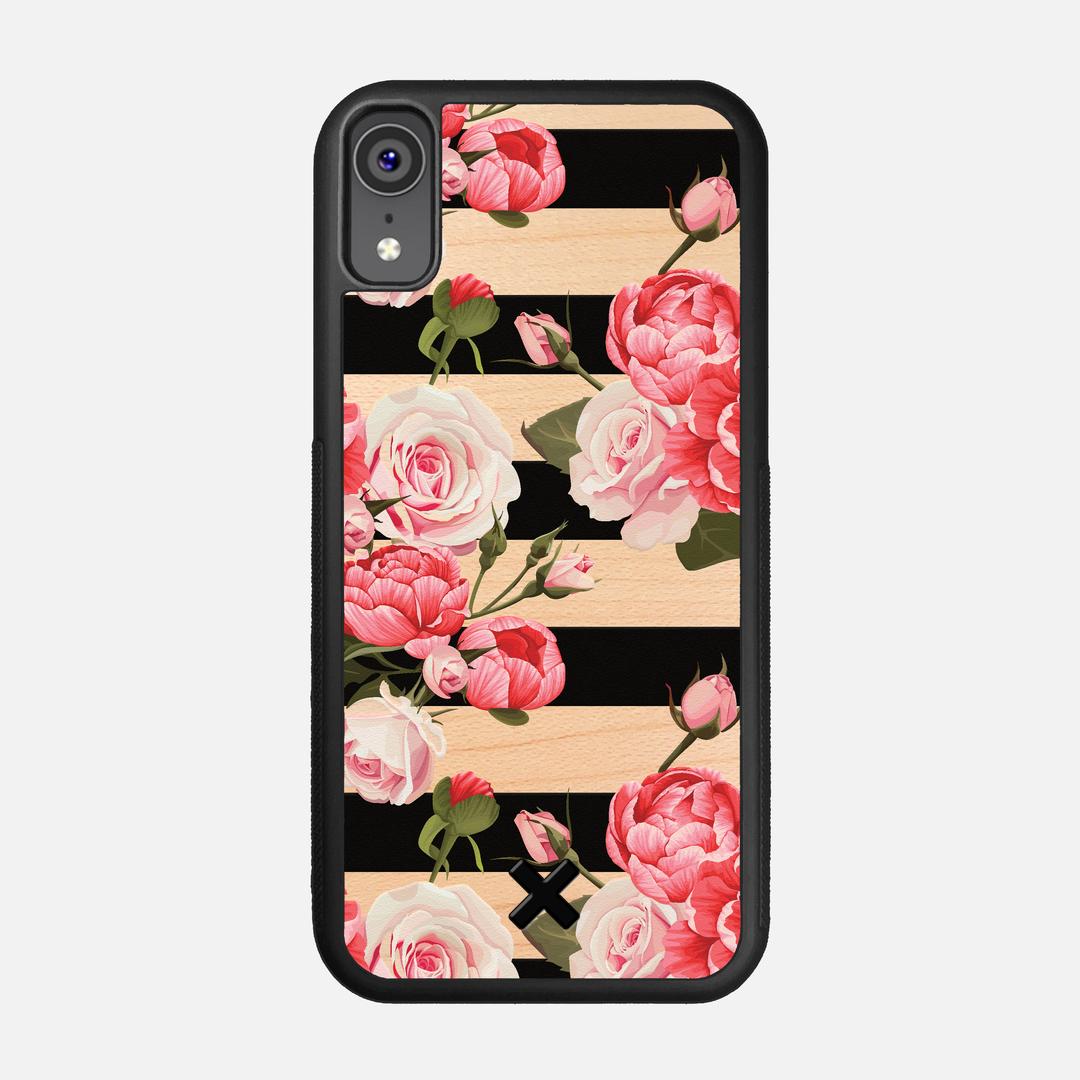 Peony Case for the Apple iPhone XR featuring a UV Printed Maple Wood backer with the Keyway X Mark#Phone Model_iPhone XR