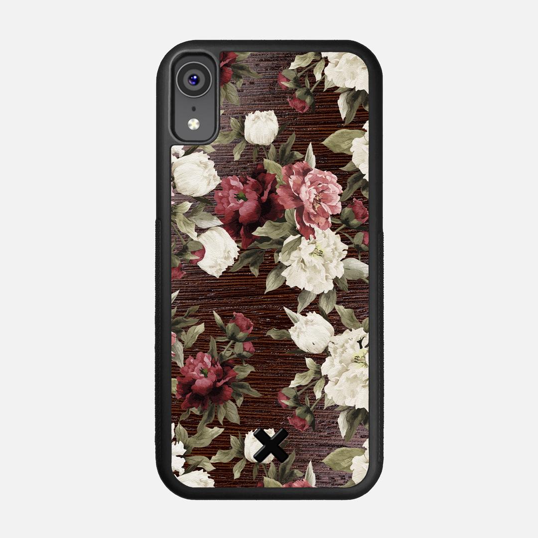 Rose Case for the Apple iPhone XR featuring a UV Printed Wenge Wood backer with the Keyway X Mark#Phone Model_iPhone XR