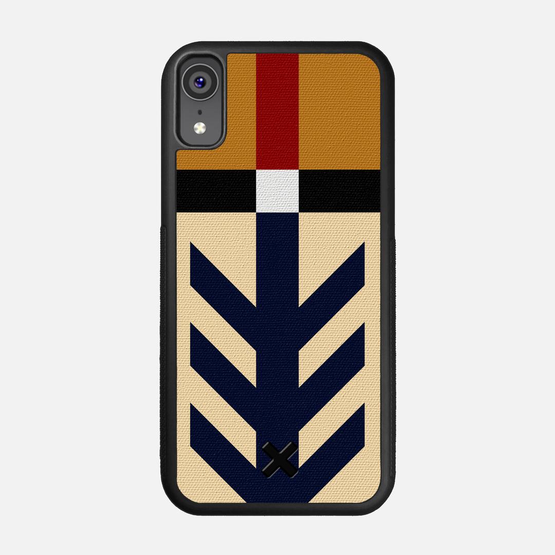 Trail Case for the Apple iPhone XR featuring a UV Printed Cotton Canvas backer with the Keyway X Mark#Phone Model_iPhone XR