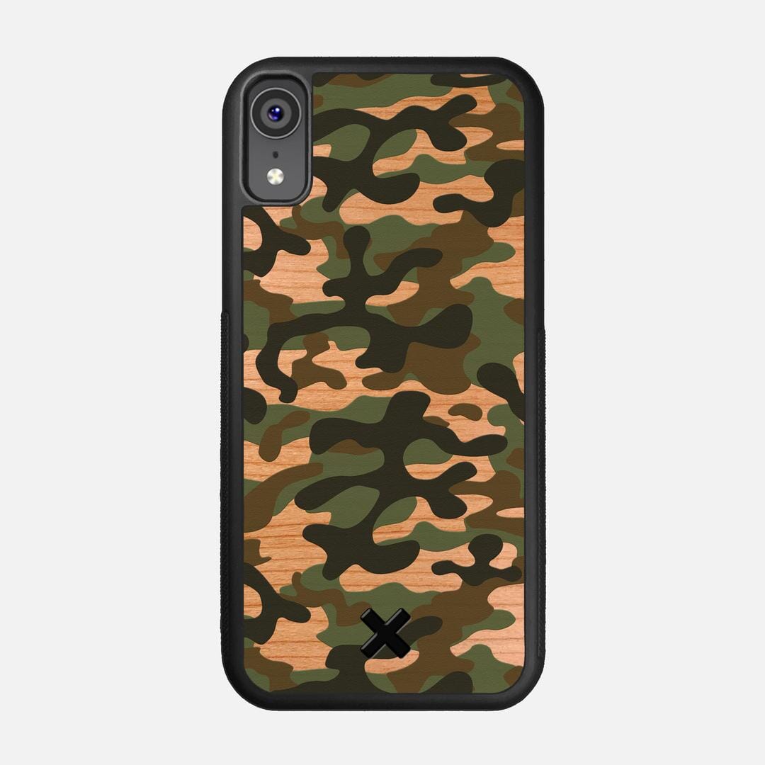 Trooper Case for the Apple iPhone XR featuring a UV Printed and Cherry Wood backer with the Keyway X Mark#Phone Model_iPhone XR