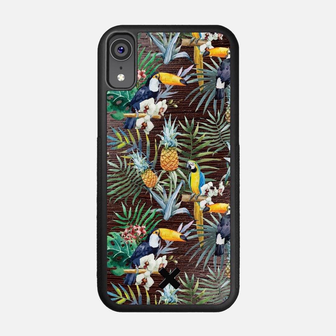 Tropic Case for the Apple iPhone XR featuring a UV Printed and Wenge Wood backer with the Keyway X Mark#Phone Model_iPhone XR