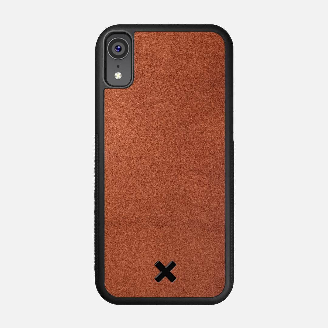 Whiskey Leather Case for the Apple iPhone XR featuring a Genuine Leather backer with the Keyway X Mark#Phone Model_iPhone XR
