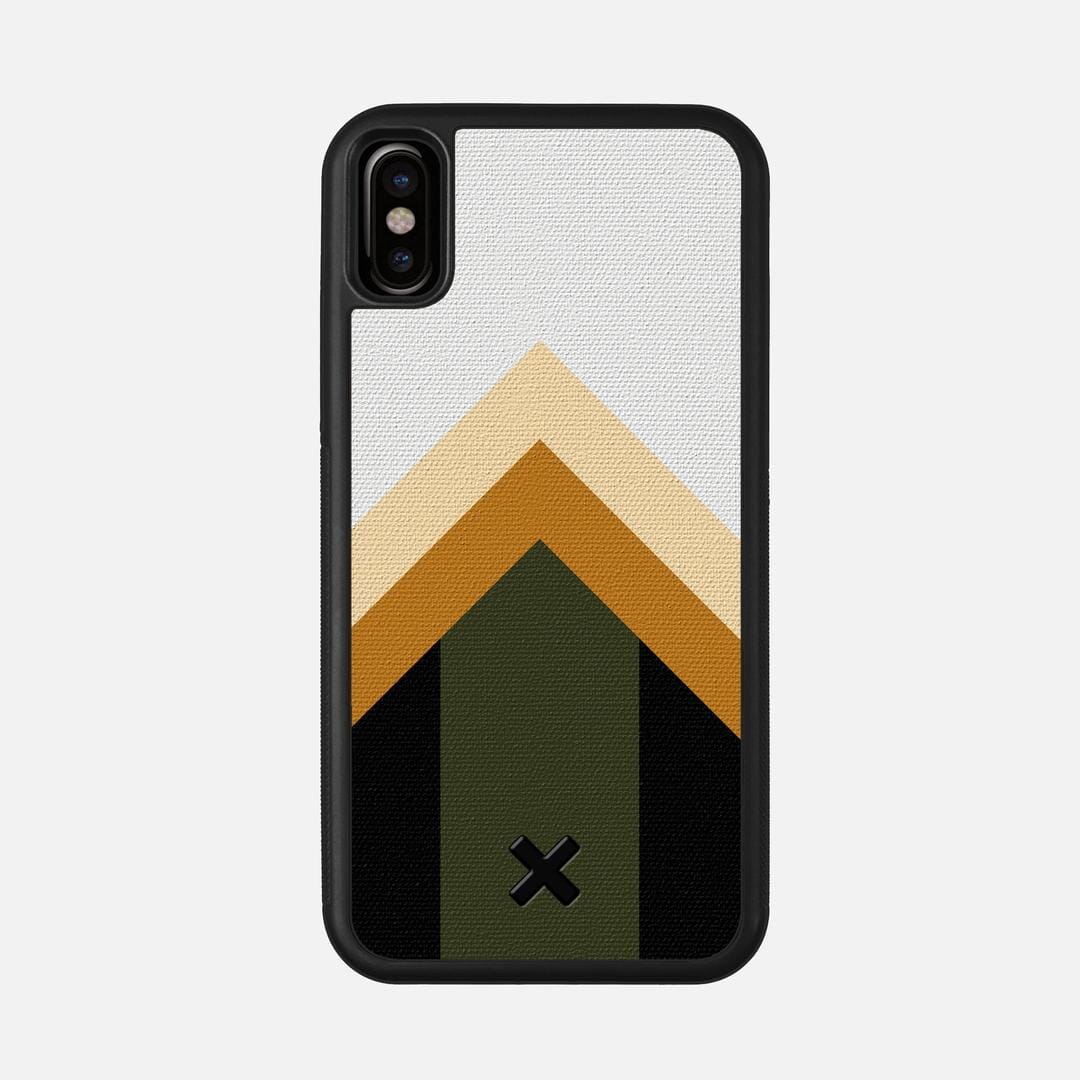 Ascent Case for the Apple iPhone XS featuring a UV Printed Cotton Canvas backer with the Keyway X Mark#Phone Model_iPhone XS