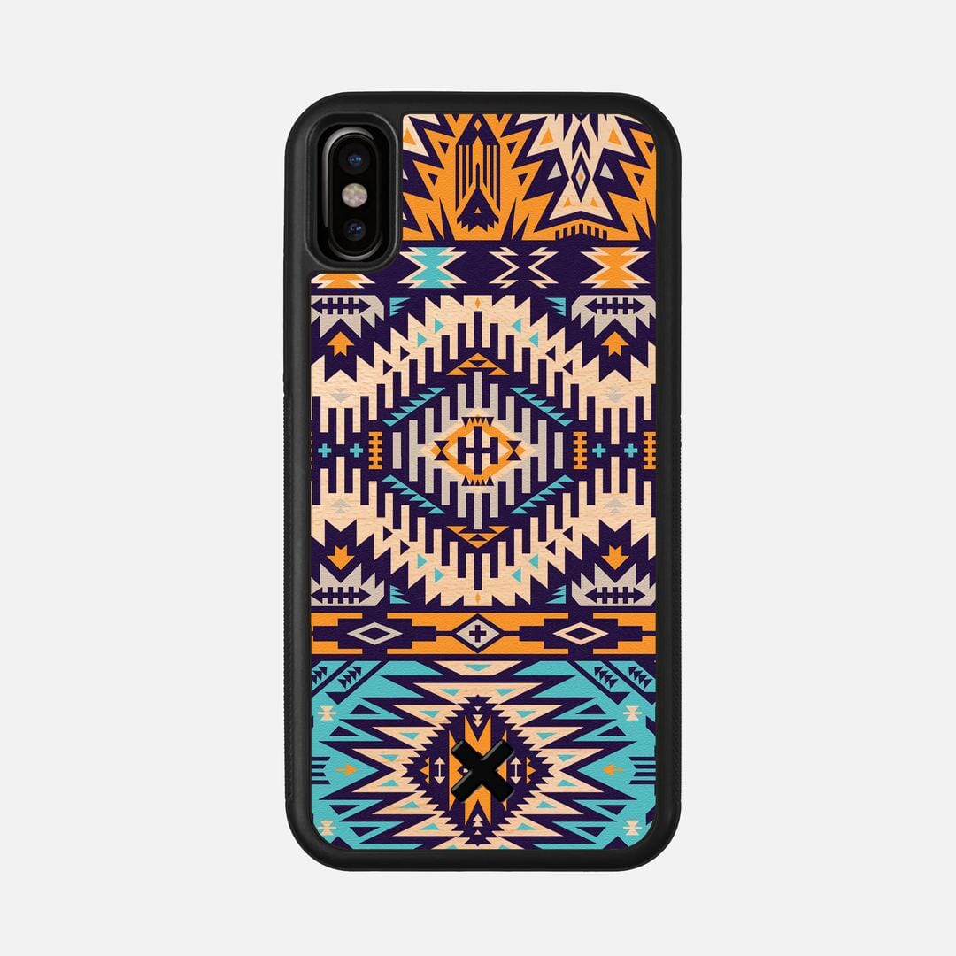 Aztec Case for the Apple iPhone XS featuring a UV Printed Maple Wood backer with the Keyway X Mark#Phone Model_iPhone XS