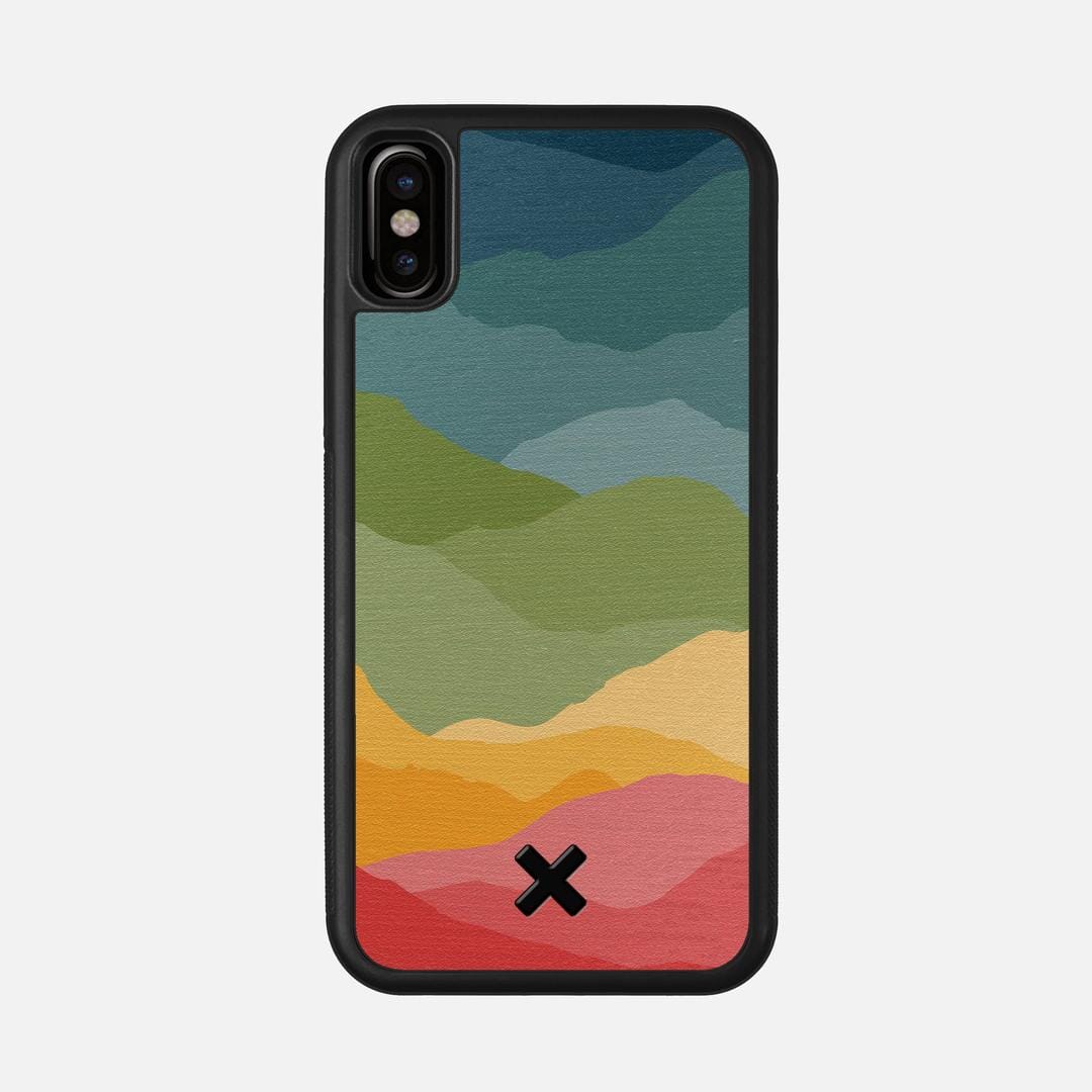 Gamut Case for the Apple iPhone XS featuring a UV Printed Wenge Wood backer with the Keyway X Mark#Phone Model_iPhone XS