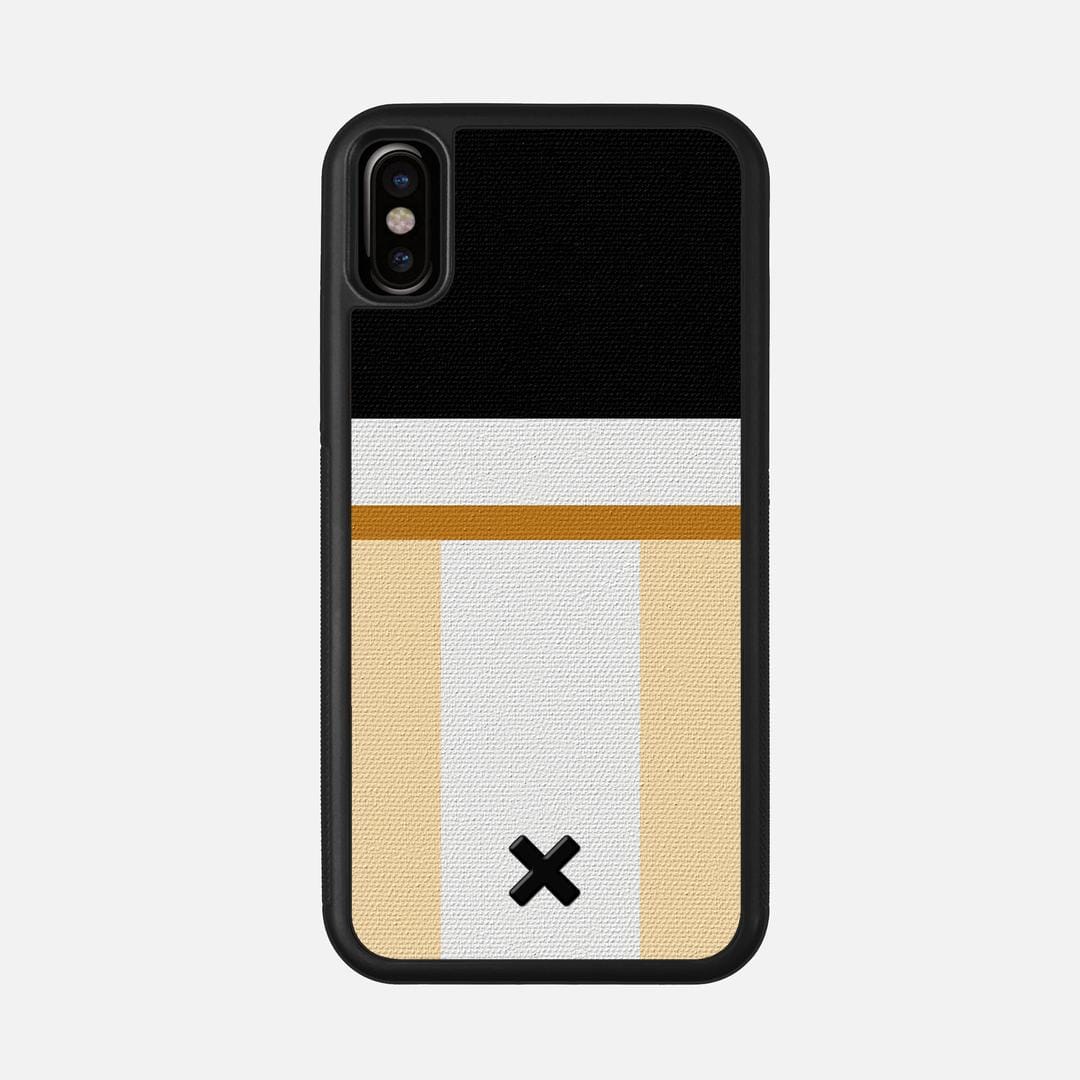 Isle Case for the Apple iPhone XS featuring a UV Printed Cotton Canvas backer with the Keyway X Mark#Phone Model_iPhone XS
