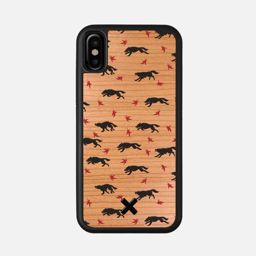 Lupine Case for the Apple iPhone XS featuring a UV Printed Cherry Wood backer with the Keyway X Mark#Phone Model_iPhone XS