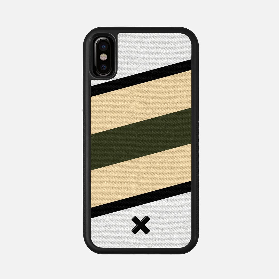 Ridge Case for the Apple iPhone XS featuring a UV Printed Cotton Canvas backer with the Keyway X Mark#Phone Model_iPhone XS