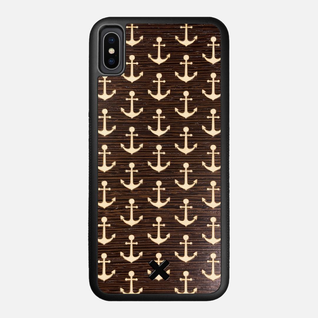Anchor Case for the Apple iPhone XS Max featuring a Maple and Wenge Wood backer with the Keyway X Mark#Phone Model_iPhone XS Max