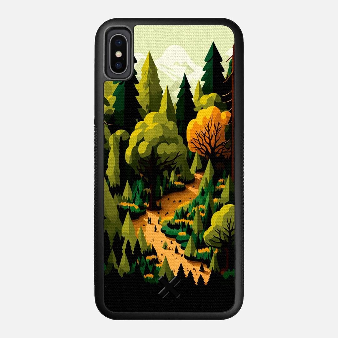 Evergreen Case for the Apple iPhone XS Max featuring a UV Printed Cotton Canvas backer with the Keyway X Mark#Phone Model_iPhone XS Max