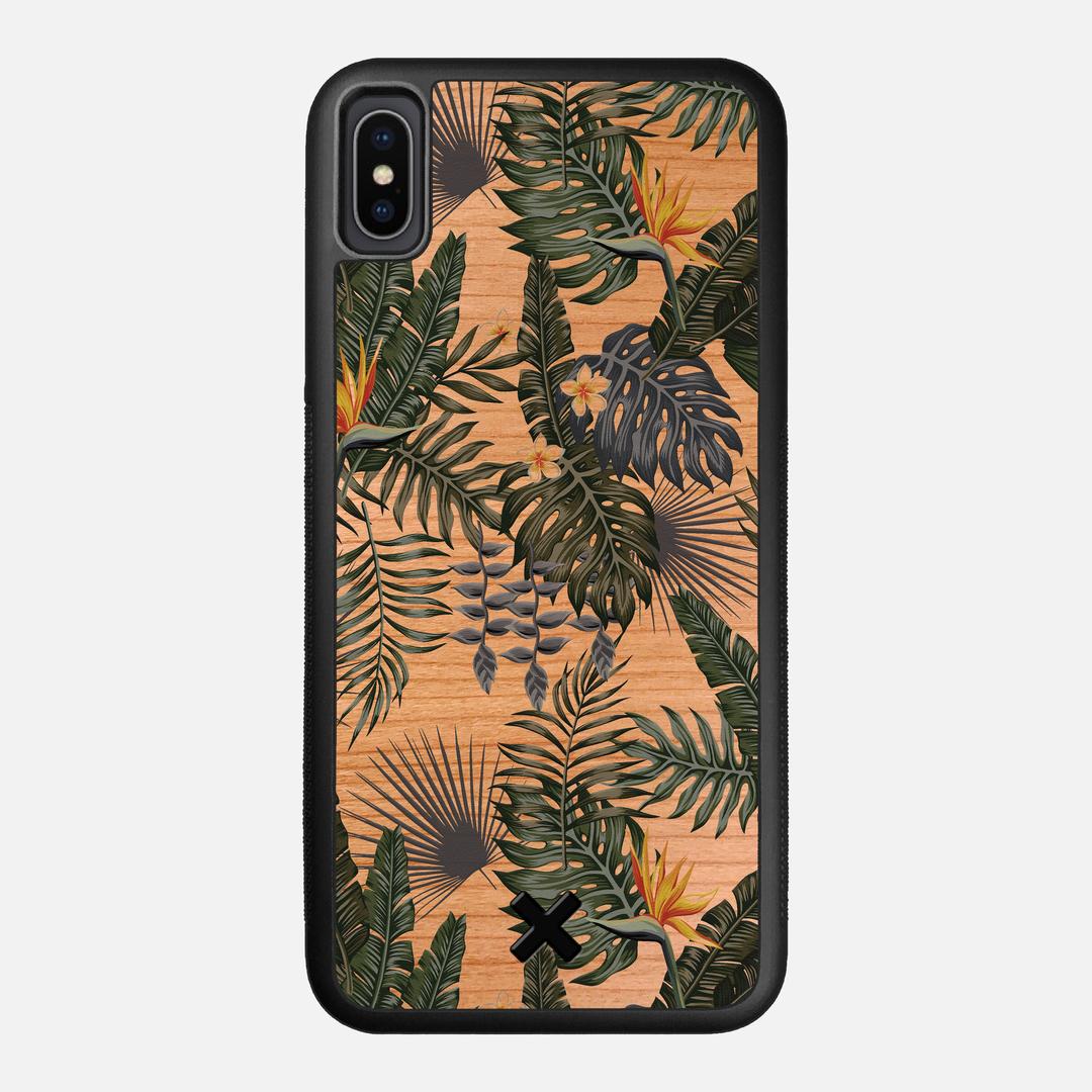 Flora Case for the Apple iPhone XS Max featuring a UV Printed Cherry Wood backer with the Keyway X Mark#Phone Model_iPhone XS Max
