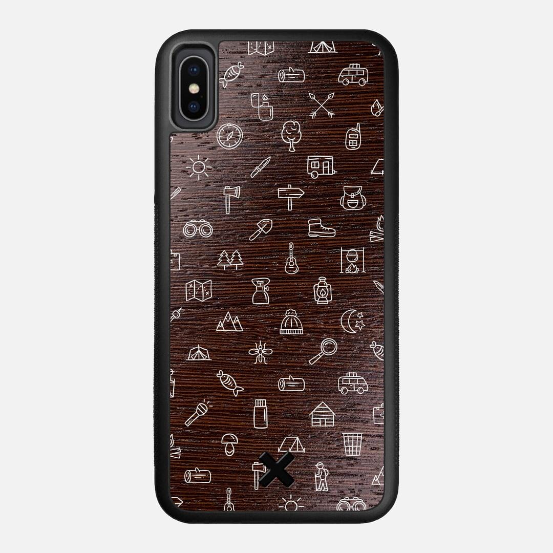 Gear Case for the Apple iPhone XS Max featuring a UV Printed Wenge Wood backer with the Keyway X Mark#Phone Model_iPhone XS Max