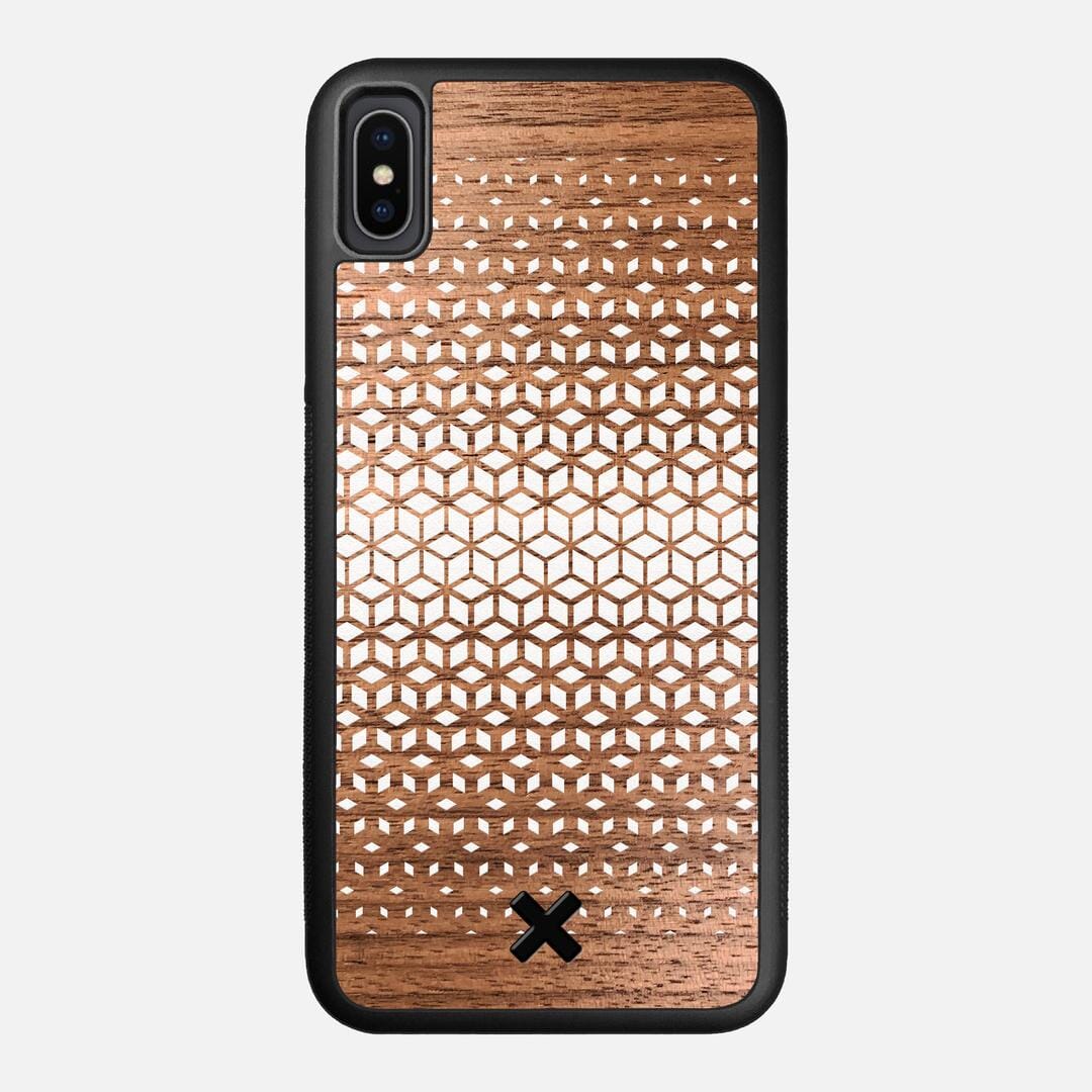 Geo Case for the Apple iPhone XS Max featuring a UV Printed Walnut Wood backer with the Keyway X Mark#Phone Model_iPhone XS Max