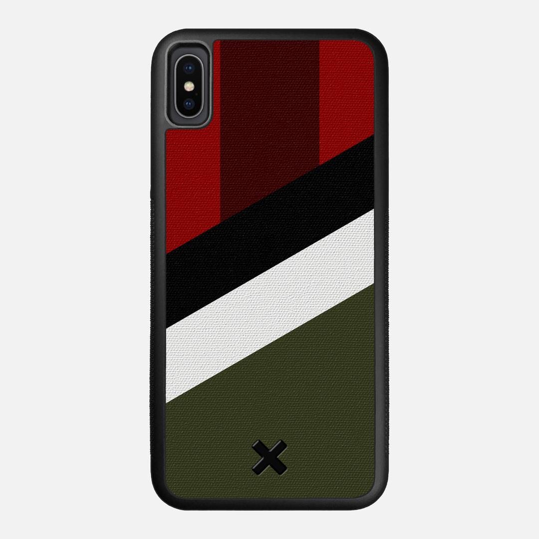 Highland Case for the Apple iPhone XS Max featuring a UV Printed Cotton Canvas backer with the Keyway X Mark#Phone Model_iPhone XS Max