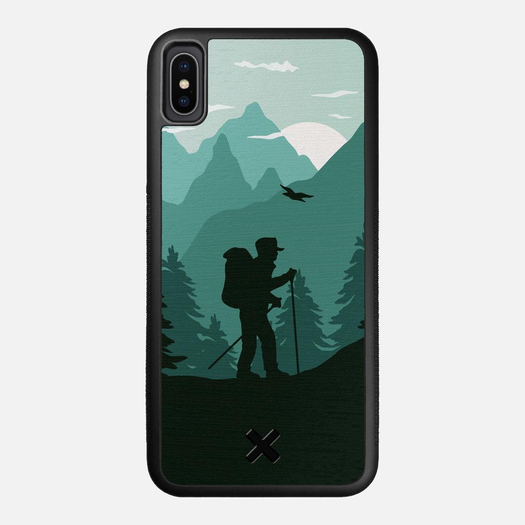 Hiker Case for the Apple iPhone XS Max featuring a UV Printed Wenge Wood backer with the Keyway X Mark#Phone Model_iPhone XS Max