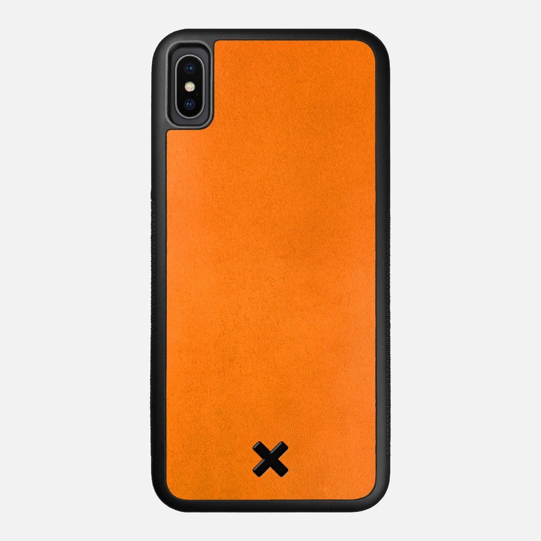 Honey Leather Case for the Apple iPhone XS Max featuring a Genuine Leather backer with the Keyway X Mark#Phone Model_iPhone XS Max